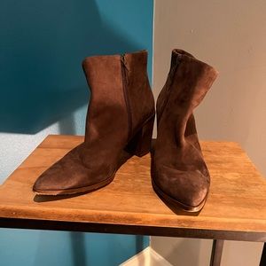 1. State Suede Bootie Brown Size 8M/38